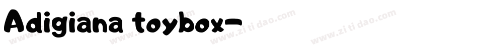 Adigiana toybox字体转换